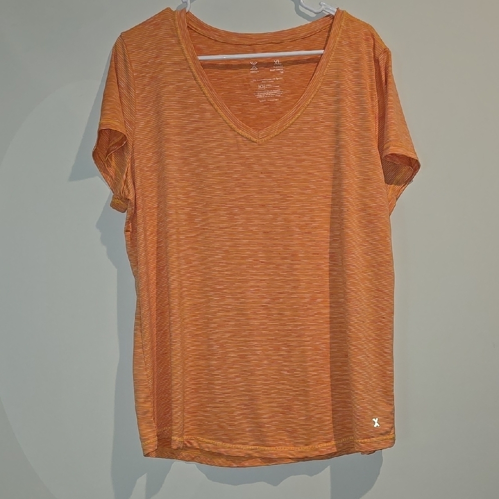Xersion Orange Relaxed Fit Short Sleeve T-Shirt